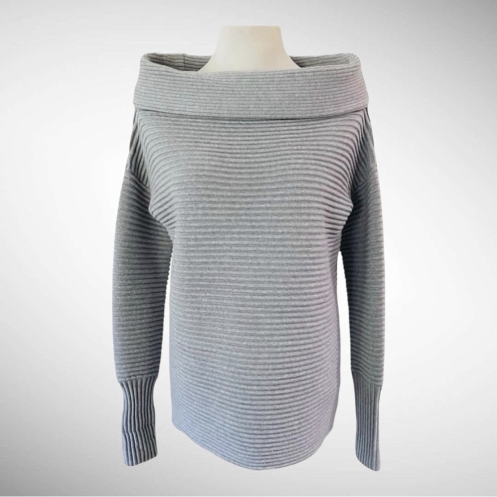 New! VICTORIA BECKHAM Ribbed Lana Wool Heavy Sweater Size M